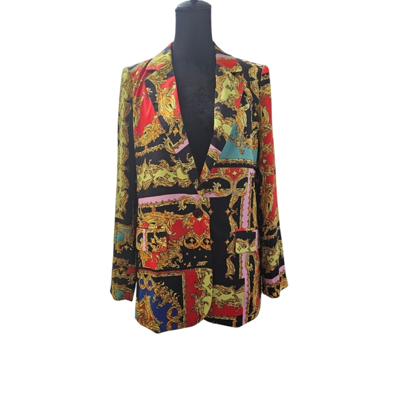 Industry Women's Paisley Print Blazer-Size Medium - Picture 12 of 16